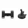 Suport dublu pentru telefon, 55-85mm, prindere cu ventuza, rotativ, negru, Twin 06267 Compass 