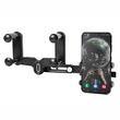 Suport telefon cu brat articulat telescopic, prindere la oglinda retrovizoare, rotativ, 63184 Carmotion