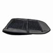 Perna scaun cu bile, 97x44cm, cu suport lombar, neagra, 03642 Amio