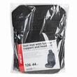 Perna scaun cu bile, 126x46cm, suport lombar si tetiera, neagra, 03650 Amio