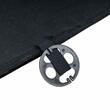 Perna scaun cu bile, 126x46cm, suport lombar si tetiera, neagra, 03650 Amio