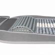 Perna scaun cu bile, 131x46cm, cu suport lombar si tetiera, gri cu alb, 03647 Amio