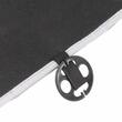 Perna scaun cu bile, 131x46cm, cu suport lombar si tetiera, gri cu alb, 03647 Amio