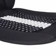 Perna scaun cu bile, 131x46cm, cu suport lombar si tetiera, neagru cu alb, 03648 Amio