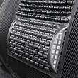 Perna scaun cu bile, 125x52cm, suport lombar si tetiera, neagra, cu plasa, 03646 Amio