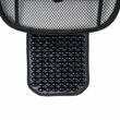 Perna scaun cu bile, 125x52cm, suport lombar si tetiera, neagra, cu plasa, 03646 Amio