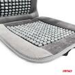 Perna scaun husa cu bile cu suport lombar, 120x45, semi tetiera, margine velur, gri, 04430 Amio