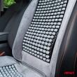 Perna scaun husa cu bile cu suport lombar, 120x45, semi tetiera, margine velur, gri, 04430 Amio