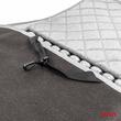 Perna scaun husa cu bile cu suport lombar, 120x45, semi tetiera, margine velur, gri, 04430 Amio