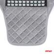 Perna scaun husa cu bile cu suport lombar, 120x45, semi tetiera, margine velur, gri, 04430 Amio
