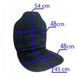 Perna scaun cu incalzire, neagra, intensitate mare - mica, 12V, 58482 Carmotion