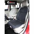 Perna scaun cu ventilatie, 12V, textil si piele sintetica, 3 trepte de viteza, negru, Dave Air, 04083 Compass