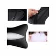 Perna tetiera, imitatie piele, perforata, neagra-crem, 03130 Amio