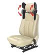 Tetiera cu laterale din piele, neagra, AC410