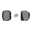 Set huse auto, 2 locuri, stofa, negru cu albastru, DLZ12, Dealiz 