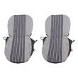 Set huse auto, 2 locuri, stofa, negru cu albastru, DLZ12, Dealiz 