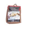 Set huse auto, 2 locuri, stofa, negru cu albastru, DLZ12, Dealiz 