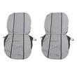 Set huse auto, 2 locuri, stofa, negru cu gri, DLZ10, Dealiz 
