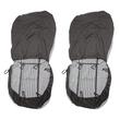 Set huse auto, 2 locuri, stofa, negru cu gri, DLZ10, Dealiz 