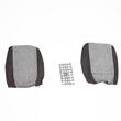 Set huse auto, 2 locuri, stofa, negru cu gri, DLZ10, Dealiz 