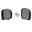 Set huse auto, 2 locuri, stofa , negru cu rosu, DLZ11, Dealiz 