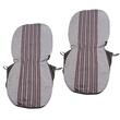 Set huse auto, 2 locuri, stofa , negru cu rosu, DLZ11, Dealiz 