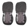 Set huse auto, 2 locuri, stofa , negru cu rosu, DLZ11, Dealiz 