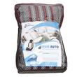 Set huse auto stofa, universale, negru, alb cu rosu  DLZ54 Dealiz 