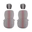 Set huse auto stofa, universale, negru, alb cu rosu  DLZ54 Dealiz 