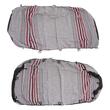 Set huse auto stofa, universale, negru, alb cu rosu  DLZ54 Dealiz 
