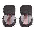 Set huse auto stofa, universale, negru, alb cu rosu  DLZ54 Dealiz 
