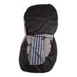 Set huse auto stofa, universale, negru, alb cu albastru, Dealiz
