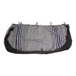 Set huse auto, stofa, Dacia Logan, 5 locuri, 2 cu 3, negru cu dungi albastre, DLZ50, Dealiz 
