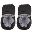 Set huse auto, stofa, Dacia Logan, 5 locuri, 2 cu 3, negru cu dungi albastre, DLZ50, Dealiz 