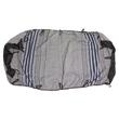 Set huse auto, stofa, Dacia Logan, 5 locuri, 2 cu 3, negru cu dungi albastre, DLZ50, Dealiz 