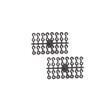 Set huse auto, stofa, Dacia Logan, 5 locuri, 2 cu 3, negru cu alb, dungi gri, DLZ51, Dealiz 
