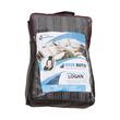 Set huse auto, stofa, Dacia Logan, 5 locuri, 2 cu 3, negru cu alb, dungi gri, DLZ51, Dealiz 