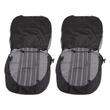 Set huse auto, stofa, Dacia Logan, 5 locuri, 2 cu 3, negru cu alb, dungi gri, DLZ51, Dealiz 
