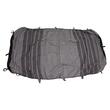 Set huse auto, stofa, Dacia Logan, 5 locuri, 2 cu 3, negru cu alb, dungi gri, DLZ51, Dealiz 