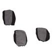 Set husa scaun microbus, autoutilitara, VAN 3 locuri (2+1) stofa, negru cu albastru si gri, DLZ30 Dealiz