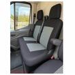 Set huse scaune 3 locuri (2+1) pentru autoutilitară / VAN, burete 10mm+5mm, negru si alb \art 105-2