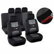 Set 9 huse auto, airbag, negru cu gri, Carbon Line, 31689 Compass