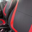 Set 3 huse auto universale, rosu cu negru, HSA002