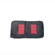 Set huse auto premium, bancheta spate fractionata, rosu cu negru, F3001-P28