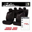 Set 4 huse auto poliester cu airbag, negre Tallo FUN826N RaceSport