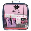 Set huse auto poliester cu airbag roz Urban Girl FUND96P Race Sport