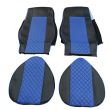 Set huse scaun DAF XF 106 (15-21) albastre LKW-03-Blue Capali