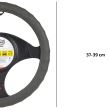 Husa volan, gri, 37-39cm Soft Confort Pro, 600.20 Heyner