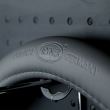 Husa volan 37 - 39cm imitatie piele perforata, gri SoftComfort 603.20 Heyner