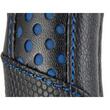 Husa volan 37-39cm imitatie piele neagra cu buline albastre, Luxury 61345 Carco 